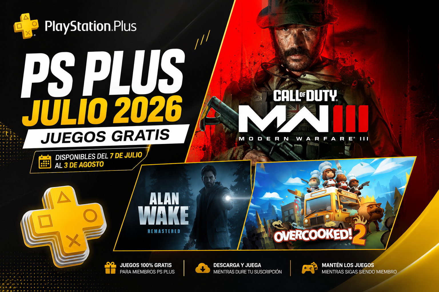 PS Plus julio 2026: Call of Duty MW3 gratis y cómo reclamarlo desde Latinoamérica